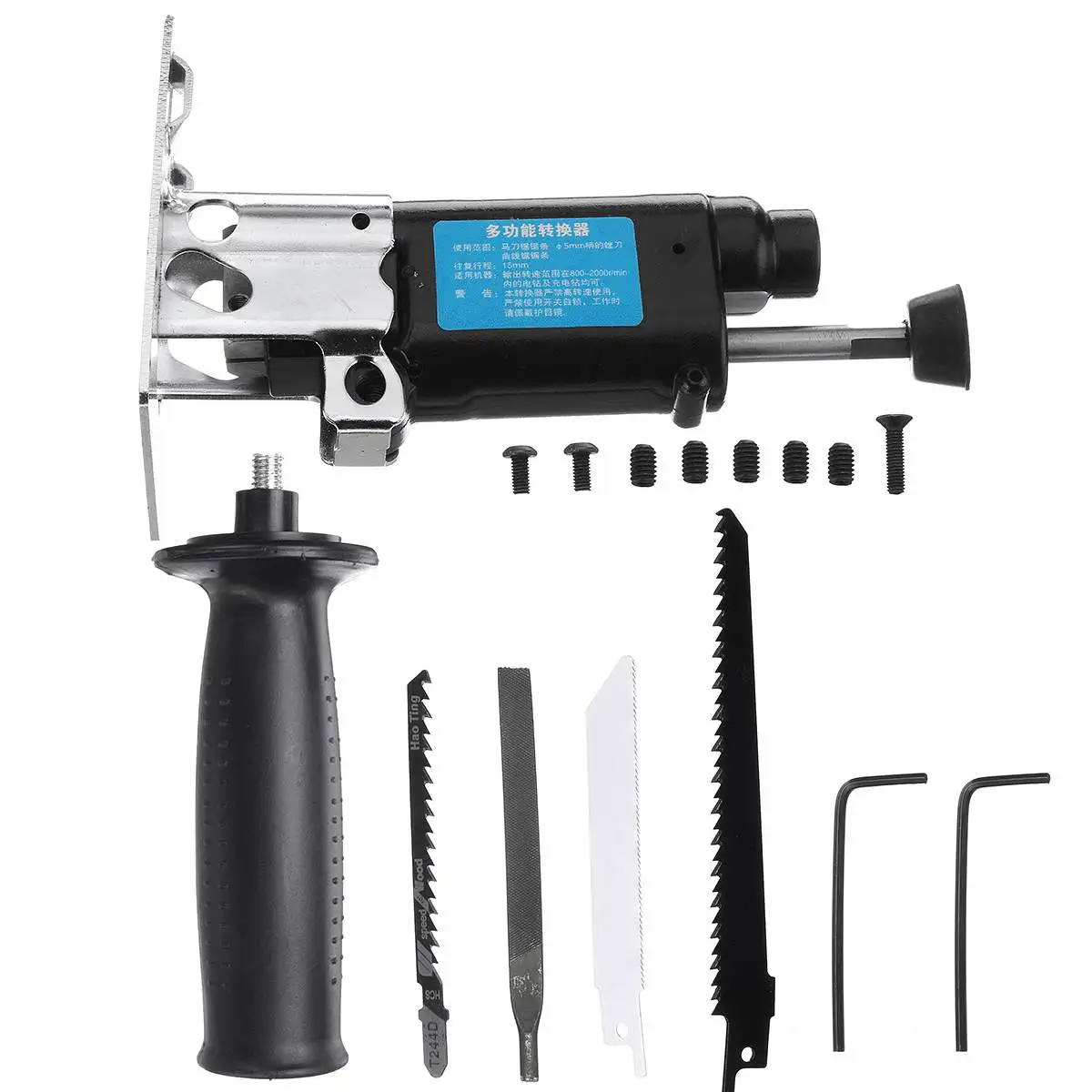 

Reciprocating Saw Attachment Change Electric Drill Into Reciprocating Saw Jig Saw Metal File for Wood Metal Cutting
