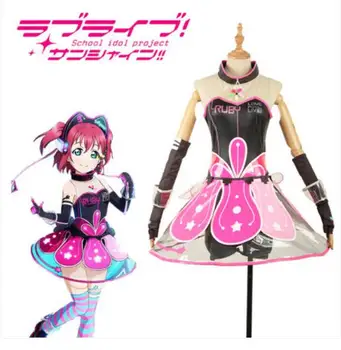 

Hot Anime LoveLive!Sunshine! COSPLAY Kurosawa Ruby COS Halloween Party sweet and cute Lolita Game style Costumes