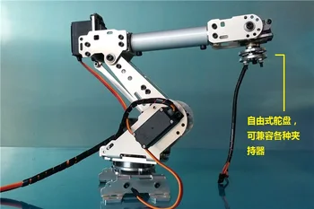 

Industrial Robot A688 Mechanical Arm 100% Alloy Manipulator 6-Axis Robot arm Rack with 6 Servos