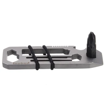 

Mayitr 1PC Multi-function Bottle Opener Tiny Ratchet EDC Multi-Tool Key Chain 6 in 1 Keychain Keyring Bottle Opener