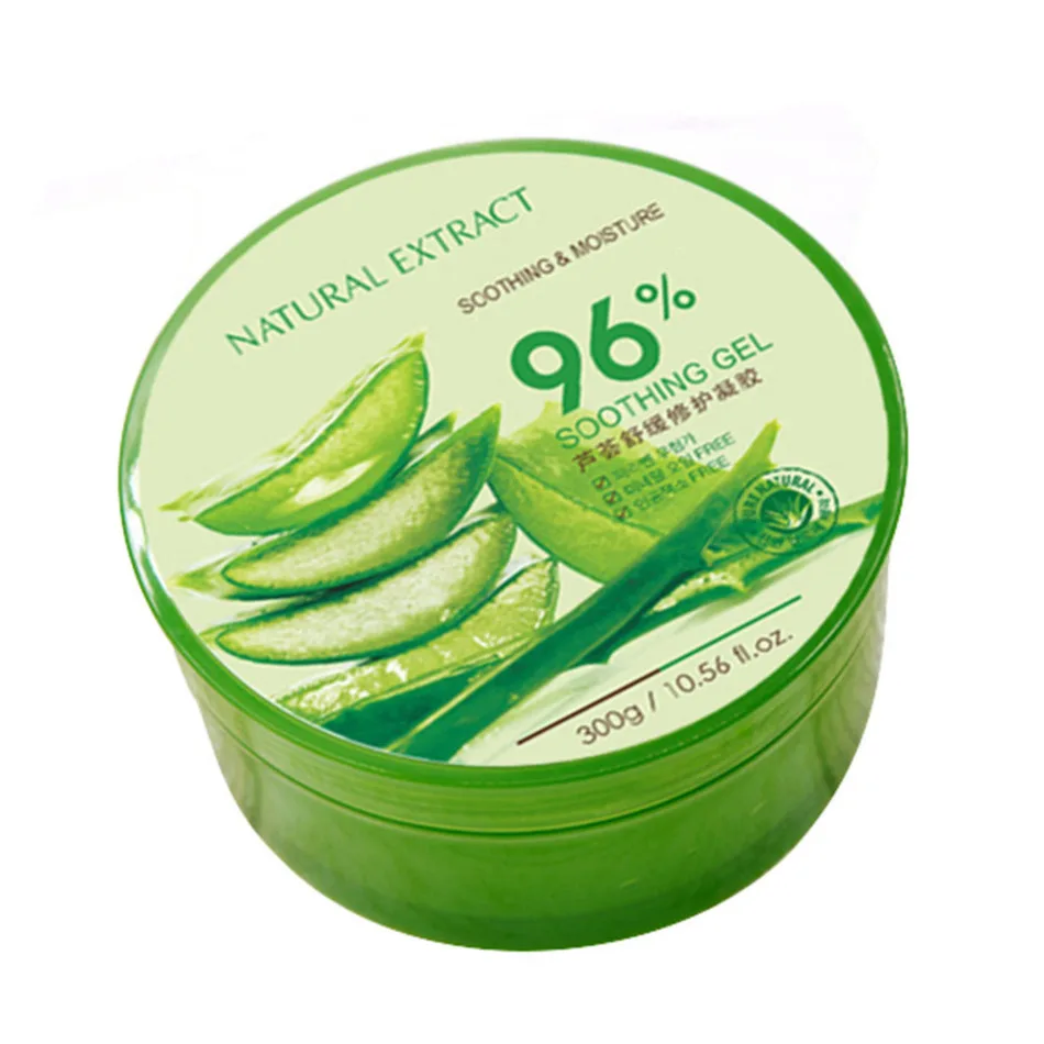 300g 100% Pure Natural Aloe Vera Gel Wrinkle Removal Moisturizing Anti Acne Anti-sensitive Oil-Control Aloe Vera Sunscreen Cream