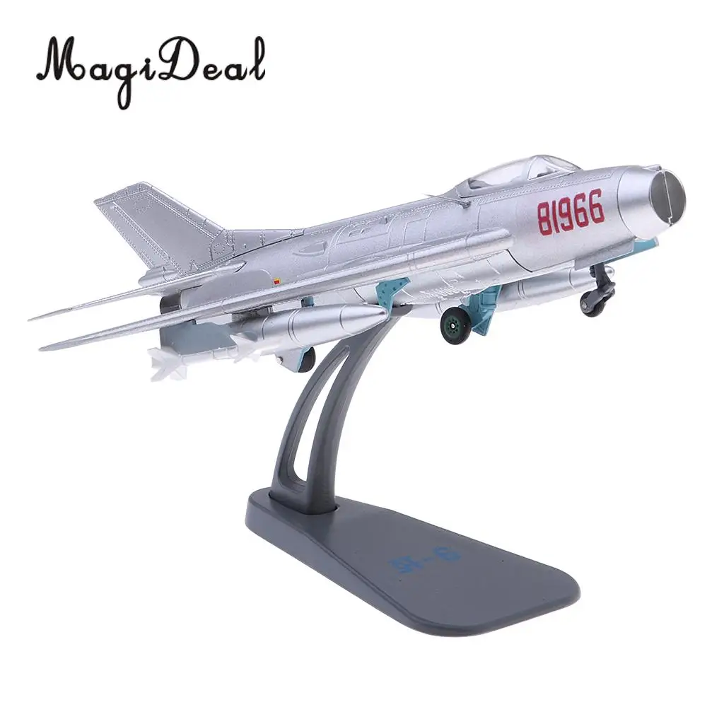 MagiDeal J-6/F-6 Farmer Aircraft - 1/72 Scale Diecast Model with METAL DISPLAY STAND