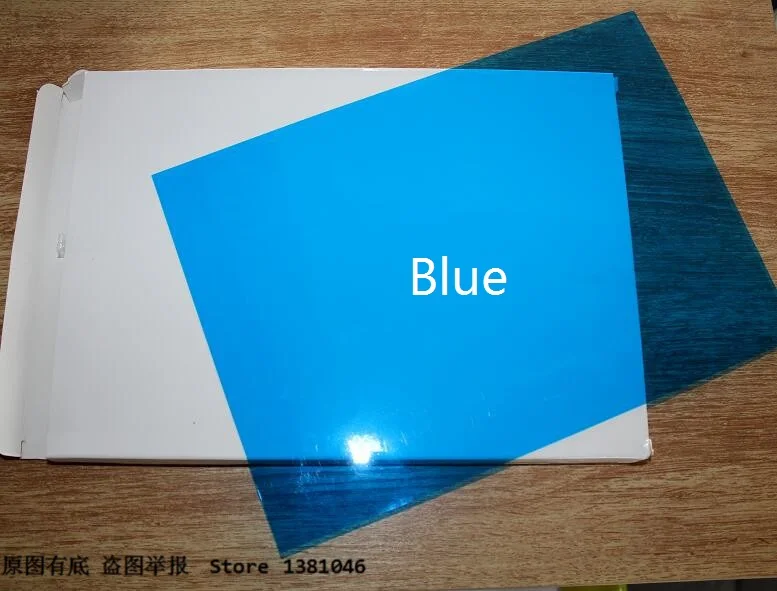 210*297mm A4 Blue Plastic Report Cover Transparent Binding Acetate