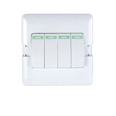4 Gang Button Home Wall Mount Light Switch Plate Cover-in Switches from Lights & Lighting on ...
