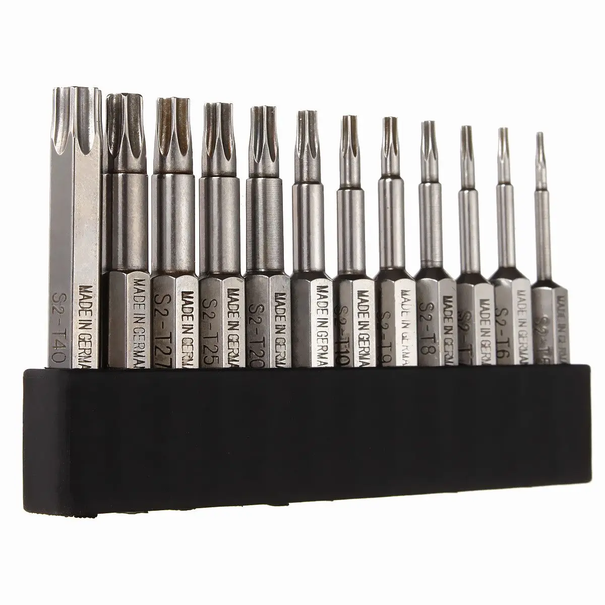 

12Pcs Electric Tamper Torx Socket Screwdriver Bit Tool Set 1/4 inch 6.3mm