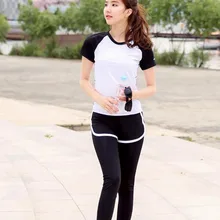 JIUXIUSHIRT Быстросохнущий женский набор для йоги сексуальный спортивный костюм в стиле пэчворк размер плюс фитнес набор спортивный костюм для бега из двух предметов спортивная одежда