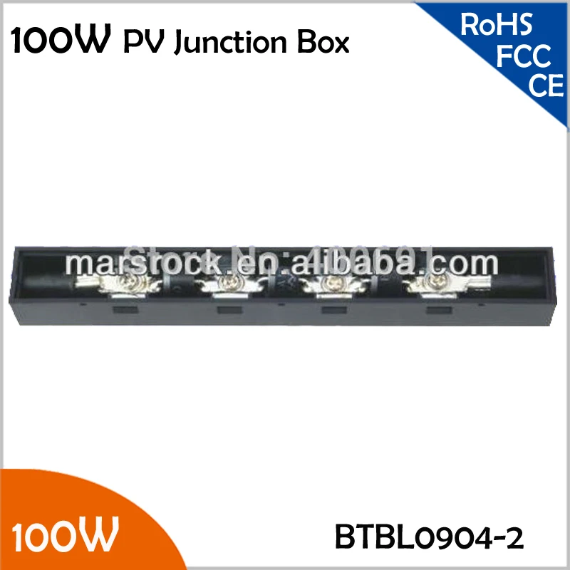 

5pcs/Lot Wholesale 80-100W PV Junction Box for Solar Panel with 3 Diodes (10A), No Cable, IP65 Waterproof, TUV, UL Certificate