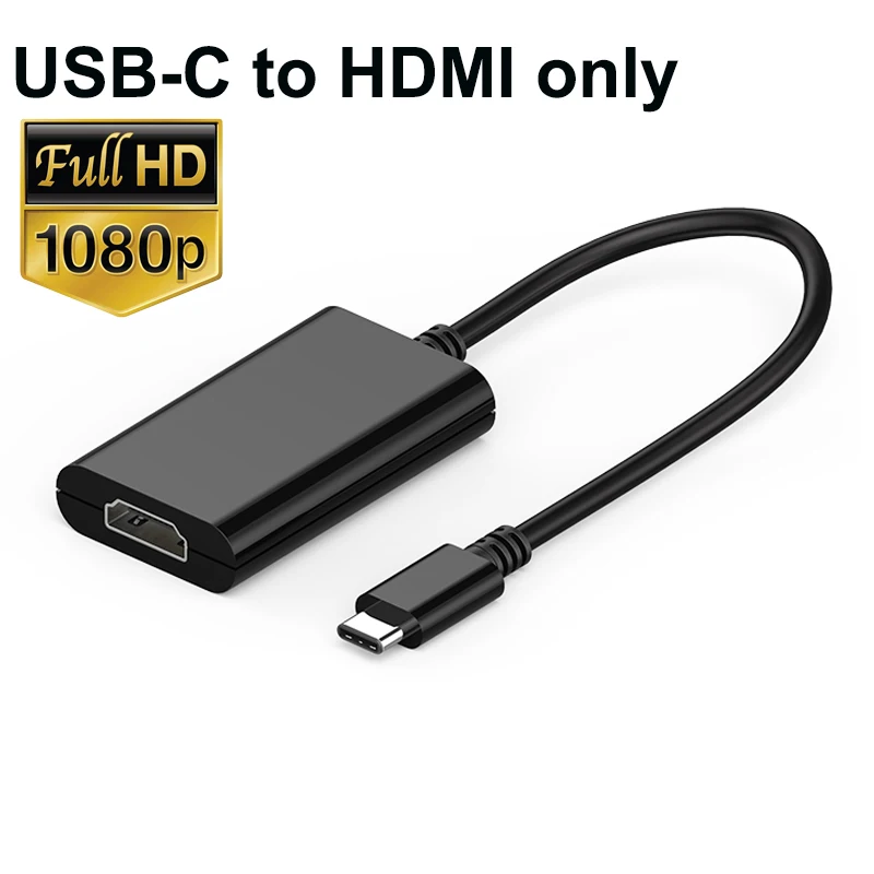 USB-C многопортовый hdmi концентратор VGA DVI адаптер кабель для нового apple macbook и macbook pro с Thunderbolt 3 порты - Цвет: USB-C to VGA only