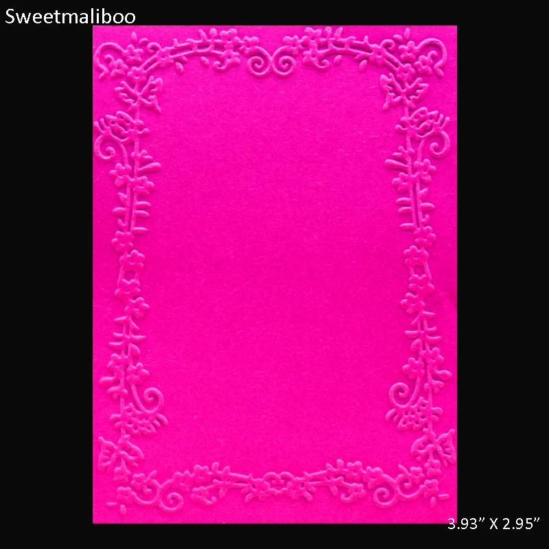 

2017 Flora Lace Pattern embossing folder plastic dies scrapbook stencils for diy paper card making craft envelop decor gift box