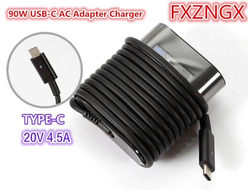 

FXZNGX 90W USB Type-C Thunderbolt3 Laptop Ac Power Adapter For Dell TDK33 0TDK33 LA90PM170 90W Type-C Charger for Latitude