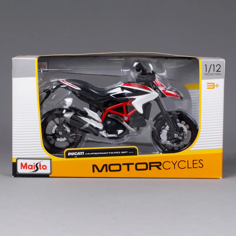 Модель мотоцикла Maisto 1:12 Ducati Hypermotard бесплатная доставка 13015|maisto models|ducati bike modelsducati