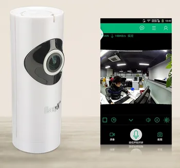 

Fish Eyes Lens Wide Angle 185 Degree Wireless P2P IP Camera APP Remote Control