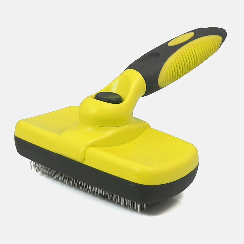 Cat Dog Universal Hairbrush Comb For Cats Automatic Hair Removal Comb For Dogs Pet Hair Remover Grooming Stainless Steel Yellow Cat Dog Universal Hairbrush Comb For Cats Automatic Hair Removal Comb For Dogs Pet Hair Remover Grooming Stainless Steel Yellow