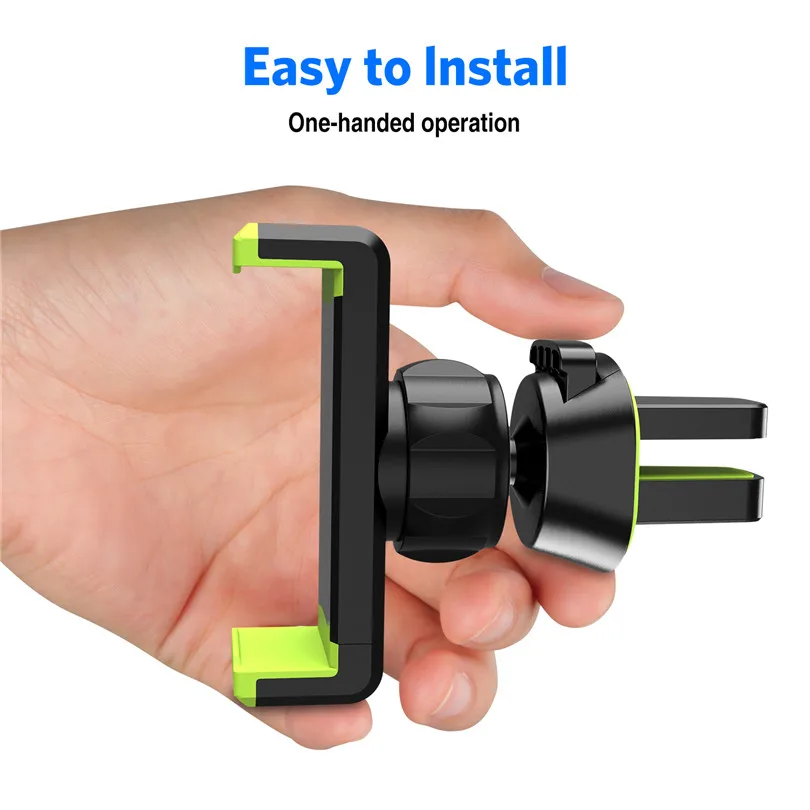 USLION Car Phone Holder for iPhone 8 X 7 6 360 Degree Mobile Phone Holder Air Vent Mount Holder for Samsung Xiaomi Huawei Holder