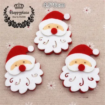 

10pcs Lovely Non-woven Fabric Christmas Tree Applique Patches DIY Craft Decoration,4.5*6cm