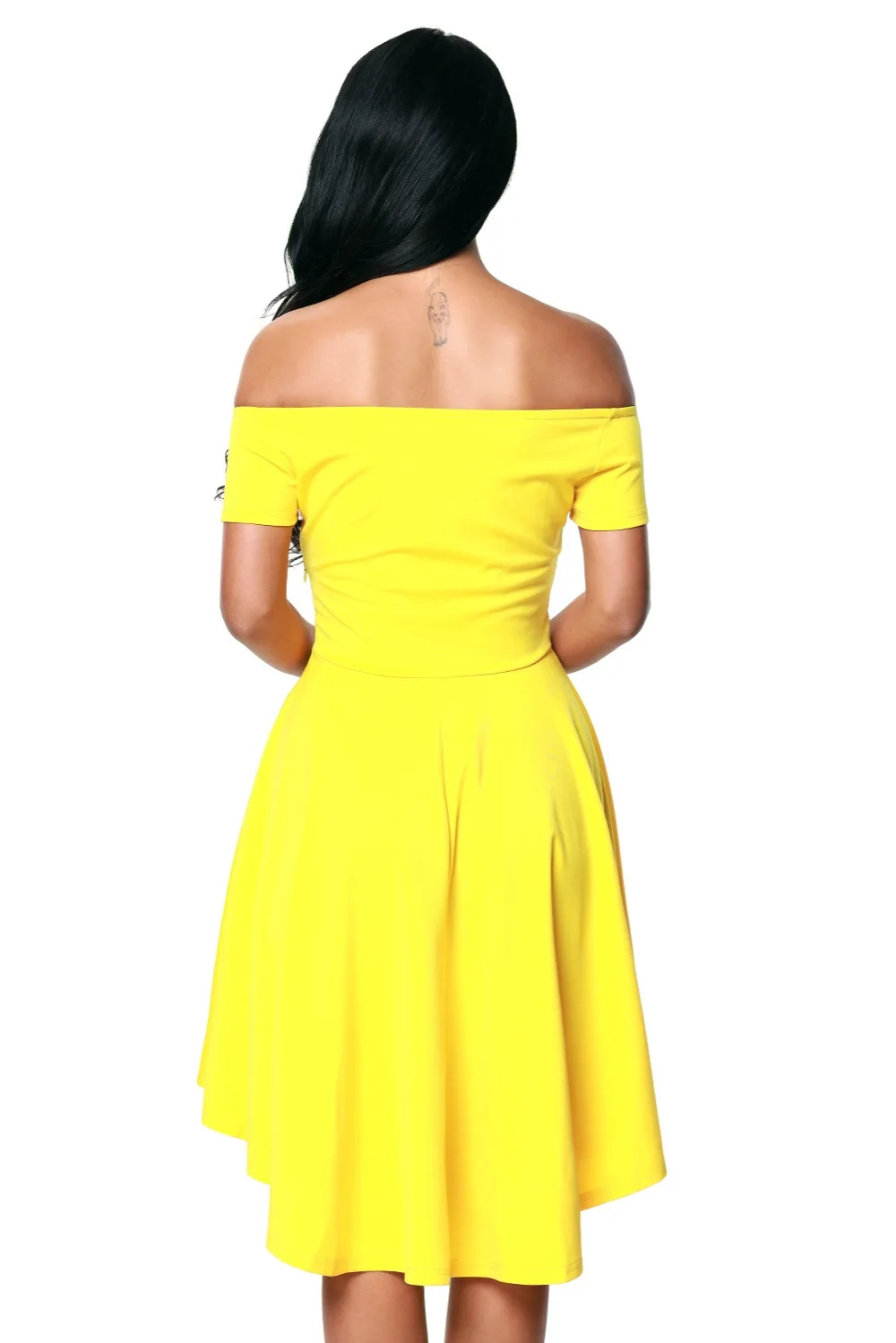 Yellow-All-The-Rage-Skater-Dress-LC61346-7-6