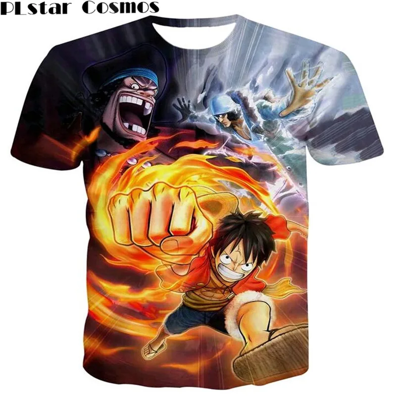PLstar Cosmos Classic Anime One Piece Heroes 3D t shirt Luffy t shirts
