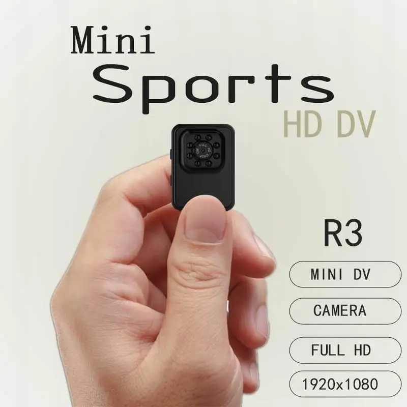 New 8LED Night Version Mini Camera 12MP Car DVR Motion Detection R3 HD 1080P 30fps Video Recorder TV-out Bicycle Camcorder | Автомобили и