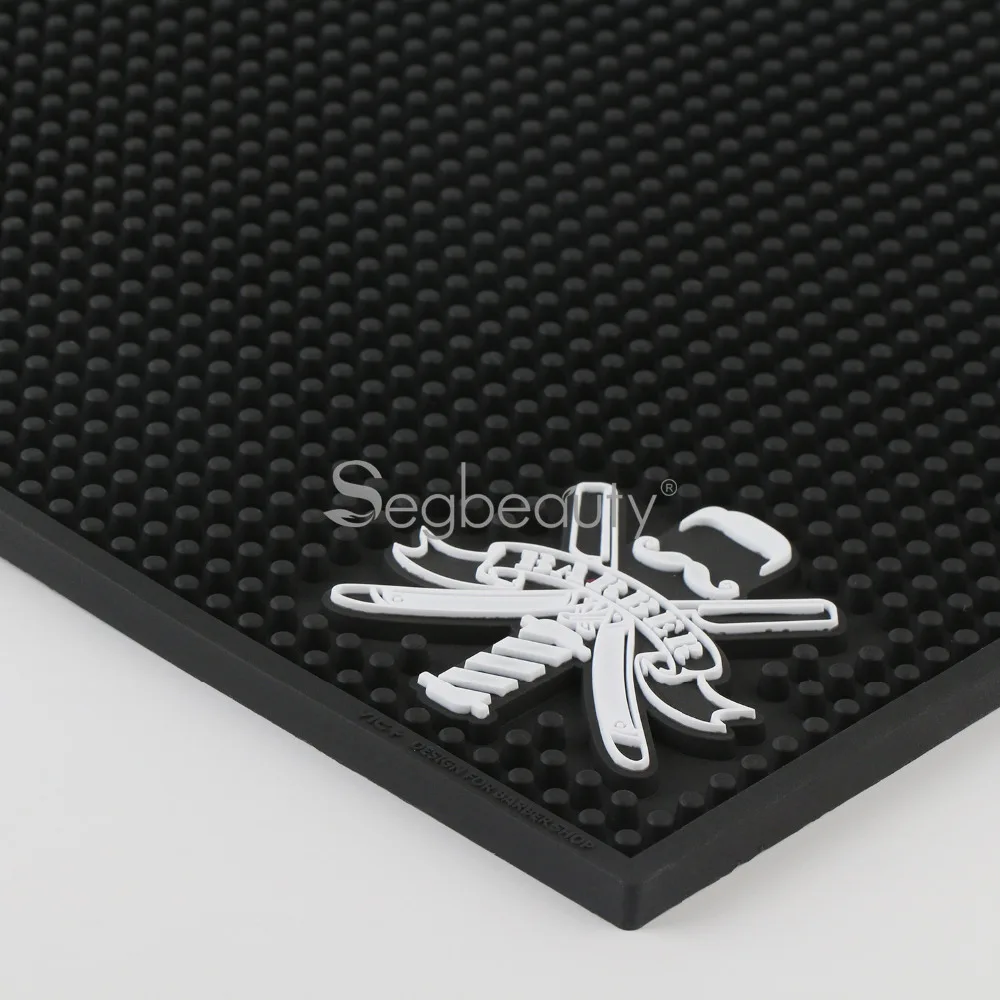 Salon Black Barber Station Mat Flexible PVC Nonslip Material for Salon Styling Station Work Station Tools Barber Shop Demand Salon Black Barber Station Mat Flexible PVC Nonslip Material for Salon Styling Station Work Station Tools Barber Shop Demand