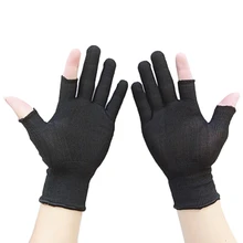 1 пара черные дышащие нейлоновые перчатки для вождения, тонкие перчатки для мужчин и женщин