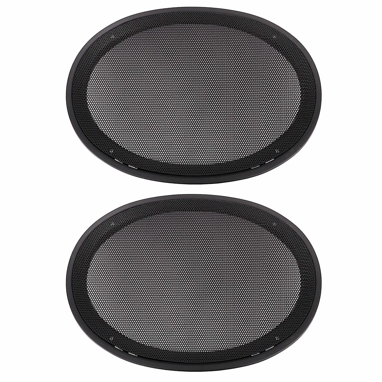 

2PCS SPEAKER GRILL COVER 6"x9" Oval ABS Plastic Loudspeaker Car Audio Tweeters Mesh Grill Cover Protector HiFi Audio DIY