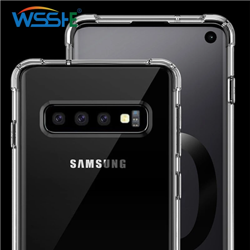 

Case For Samsung Galaxy S10 Plus S9 S10lite Full Cover Transparent Case For Samsung S9 S6 7 edge Shockproof Soft Silicone Case