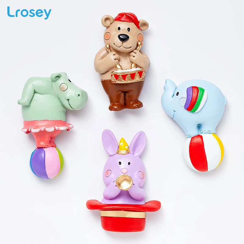 

Cartoon Animals Fridge Magnet Home Decoration Accessories magnetic DIY kitchen decoration Tourist souvenir Refrigerator Magnets