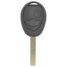 WhatsKey 2 кнопки нерезанное лезвие Замена дистанционного ключа автомобиля оболочки Брелок чехол для BMW Mini Cooper S R50 R53 2002-2005 с логотипом
