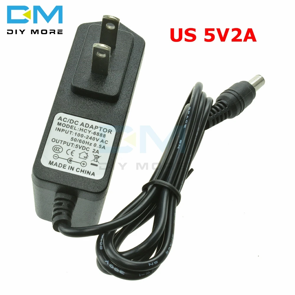 Power Adapter DC 5V 9V 12V 1A 2A 3A Adaptor 220V To 5 V 12 V Volt Charger Supply Universal Switching EU US Plug - Цвет: US 5V2A