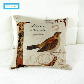 

FOR CUSTOMIZATIO above 5000 Cushion Without Core bird Home Decor Sofa Chair Throw Pillows Decorate Pillow Cushions 45*45cm