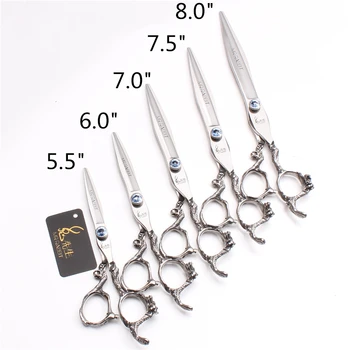 

5.5" 6" 7" 7.5" 8" JP 440C Mr Rabbit Hairdressing Scissors Cutting Scissors Thinning Shears Grooming-for-dog Hair Scissors T9006