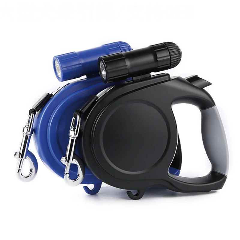 

2 Colors 5M 20kg 8M 40kg Dog Retractable Leash ABS Medium Big Dog Automatic Leash Lead for Large Dog With LED