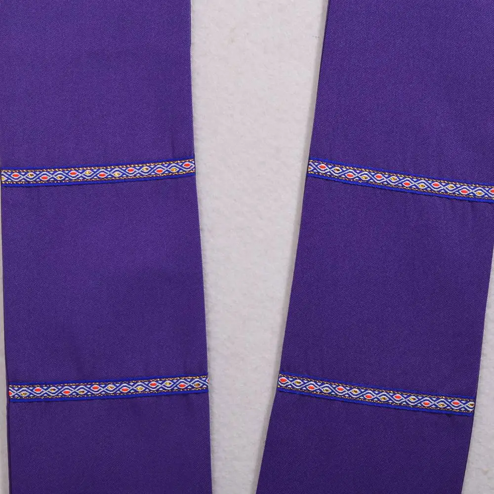 Церковный палантин для верующих, белый/красный/зеленый/фиолетовый, 1 шт., христианский духовенский палантин, вышивка крестом, шарф
