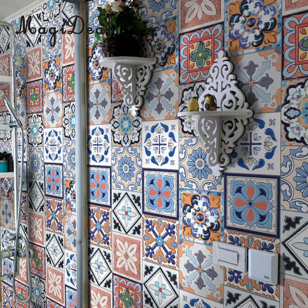 MagiDeal традиционные наклейки для настенной плитки палка на стену плитка передачи кухня, ванная комната маслостойкий водонепроницаемый
