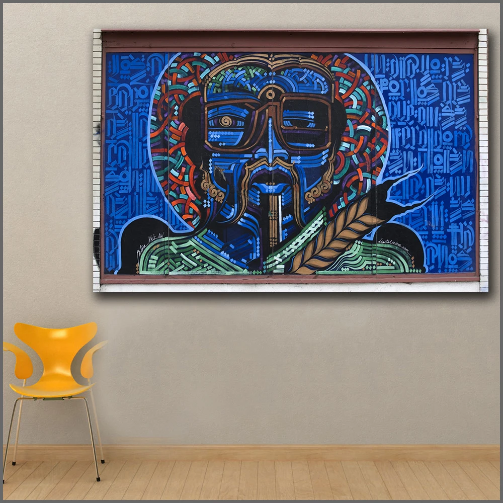 Картина маслом большого размера Retna street art красочная на холсте для гостиной и