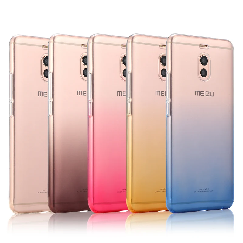 Мягкий чехол из ТПУ с градиентом для Meizu 16 задняя крышка телефона 16th Plus хорошего