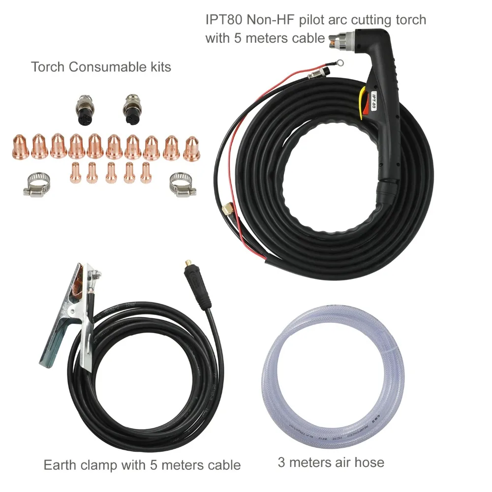 ЧПУ 80 А CUT80NPi 220 В плазменный резак IGBT Non HF пилотная дуговая режущая машина 25 мм