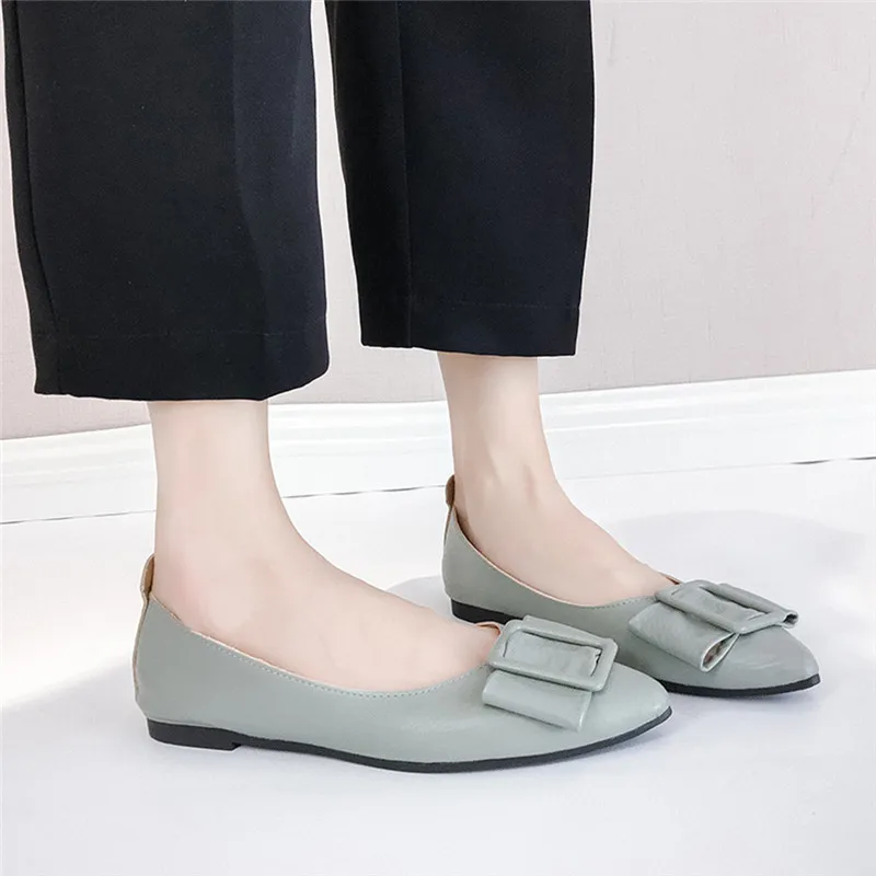 shoes woman Women's Fashion Casual Solid Colors Pointed Toe Flat With Shallow Work zapatillas mujer Shoesflat shoes women #4j24 (5)