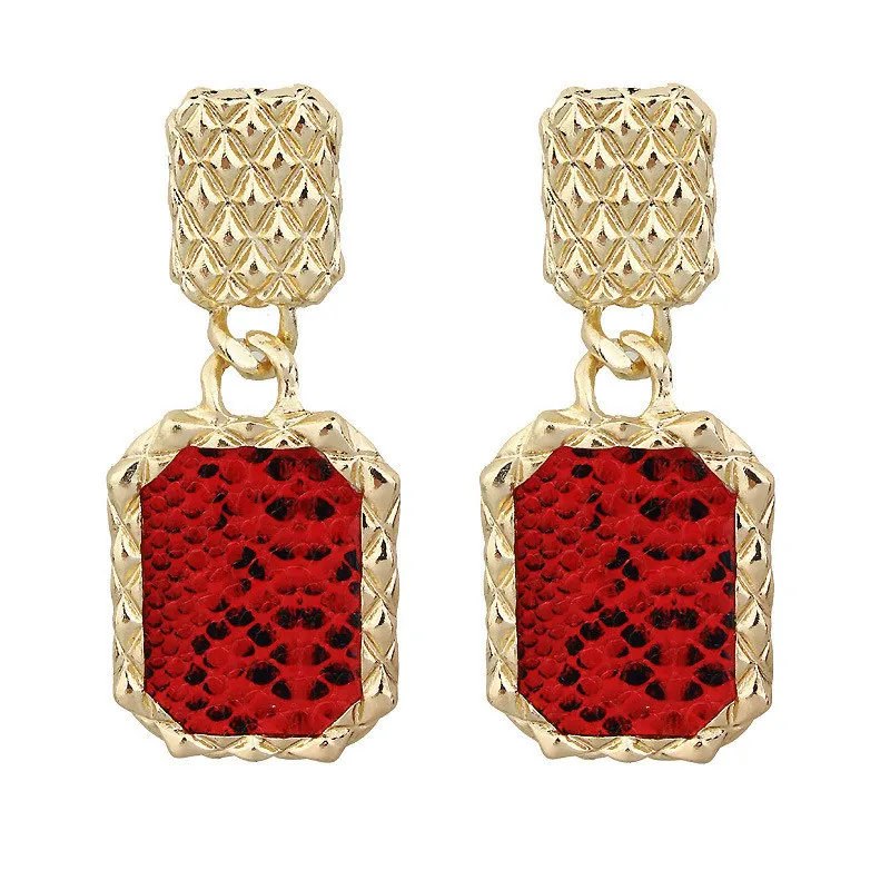 red earrings