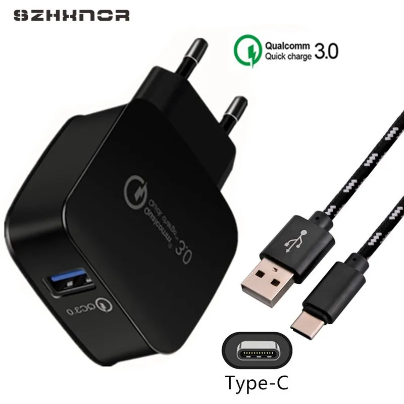 5 В/9 В/12 В Usb C Зарядка Тип зарядка зарядное устройство адаптер для Huawei P20 lite pro Samsung