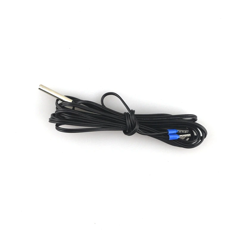 

2m NTC 10K Temperature Sensor Thermostat Cylindrical Probe 6.5FT Extension Connection Cable Wire For Temperature Controller