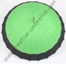 Комбинированная ткань, 24 ребра деревянные зонтики, 14 мм деревянный вал и рифленые металлические Длинные ребра, открытые вручную