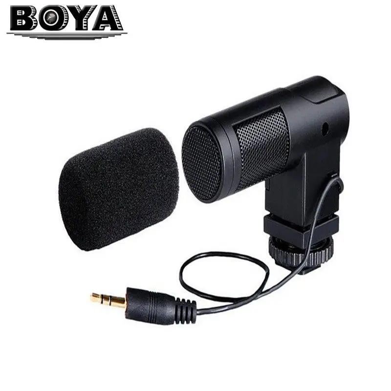 

BOYA BY-V01 BY V01 Stereo X / Y Mini Camera Wired Condenser Microphone for Canon Nikon Sony Pentax DSLR Camera