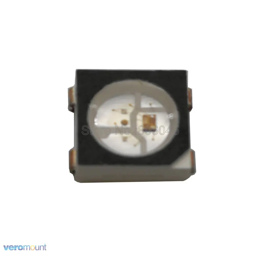WS2812B светодиодный чип 10 1000 шт. 5050 красный зелёный Синий SMD черный/белый версия WS2812
