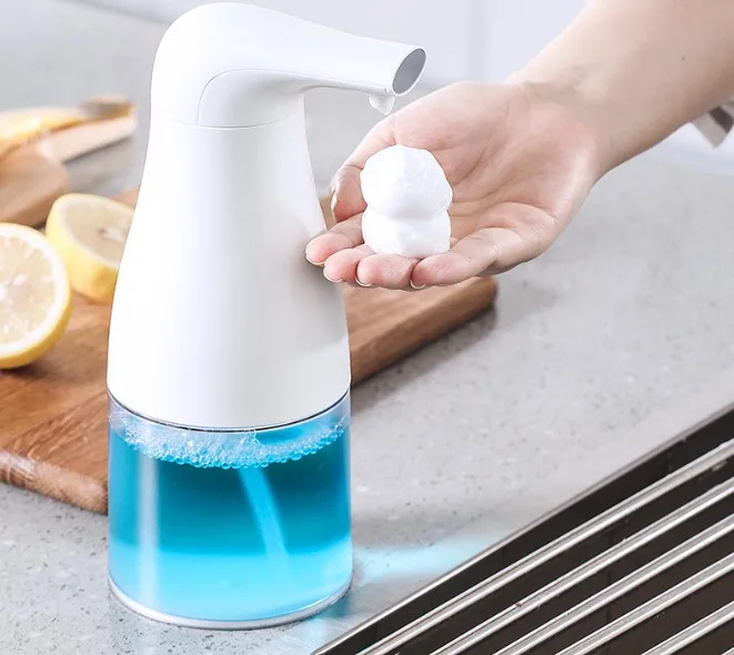 

Popular Plastic Automatic Liquid Soap Dispenser Smart Sensor Touchless Hand Pump Shampoo Lotion Containers Cleanser BottleLFB274