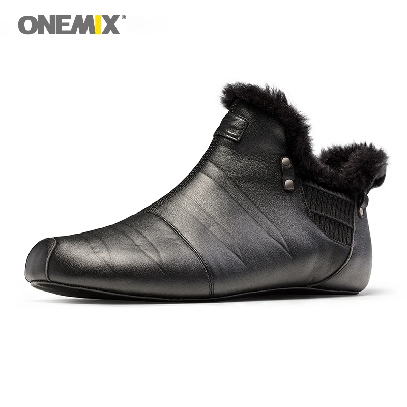 Рабочая теплая прогулочная обувь Onemix унисекс для мужчин без клея бега уличные