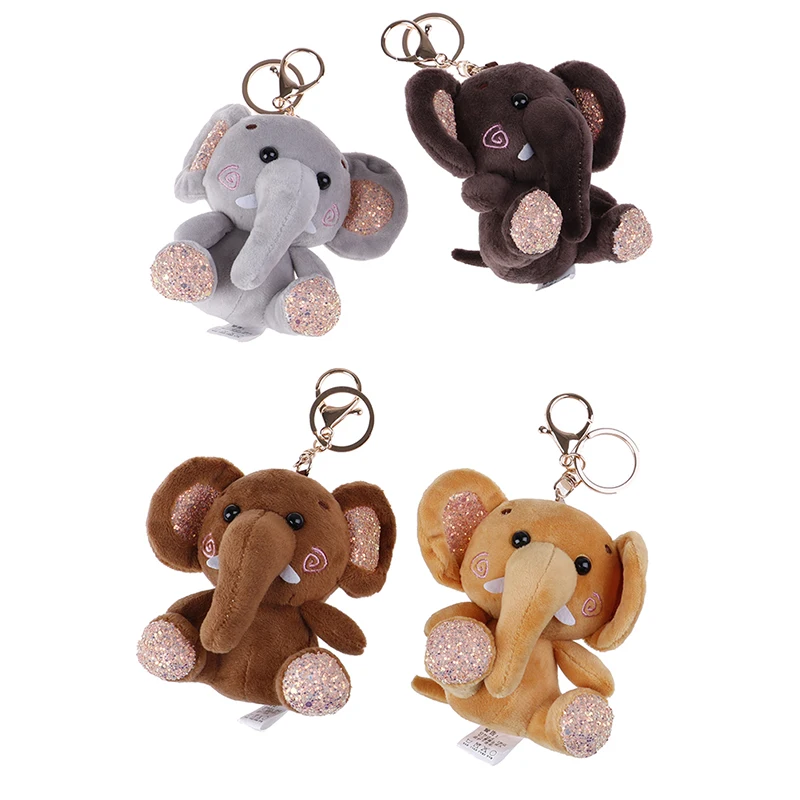 

10cm super cute dumbo stuffed animal Plush Toy small pendant lovely mini cartoon elephant doll Presents for children Key chain
