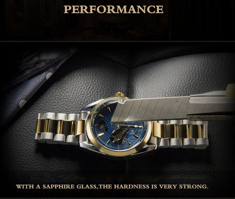 TEVISE Watch Men Moon Phase Mechanical Watches Luminous Automatic Watch Waterproof Steel Fashion Business Wristwatches Male (9)