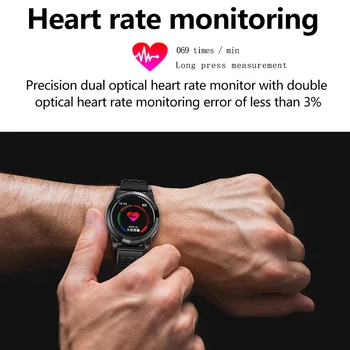 

Heart rate monitoring bracelet IPS true color screen smartband smart breathing cool night running music player intelligent watch