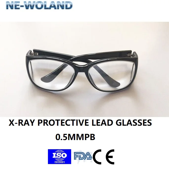 Genuine X-ray protective lead spectacles,0.5mmpb Lead equivalent,front and side protection for workplace,clinic, hospitals